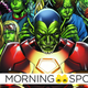 Green-skinned alien shapeshifter Skrulls inhabit the forms of Iron Man, Black Widow, Carol Danvers' Ms Marvel, and more, in the cover of Avengers: The Initiative.